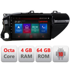 Navigatie dedicata Toyota Hilux 2016- E-TY59 Octa Core cu Android Radio Bluetooth Internet GPS WIFI DSP 4+64GB 4G