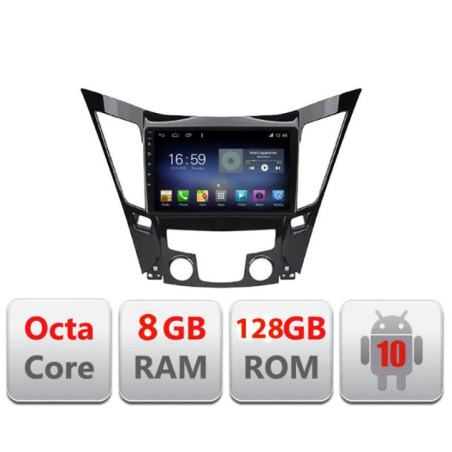 Navigatie dedicata Hyundai Sonata 2011-2015 F-259 Octa Core cu Android Radio Bluetooth Internet GPS WIFI DSP 8+128GB 4G