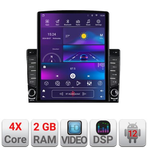 Navigatie dedicata Nakamichi Citroen DS5  dedicata Android radio gps internet quad core 2+32 ecran vertical 9.7" KIT-ds4+EDT-E708