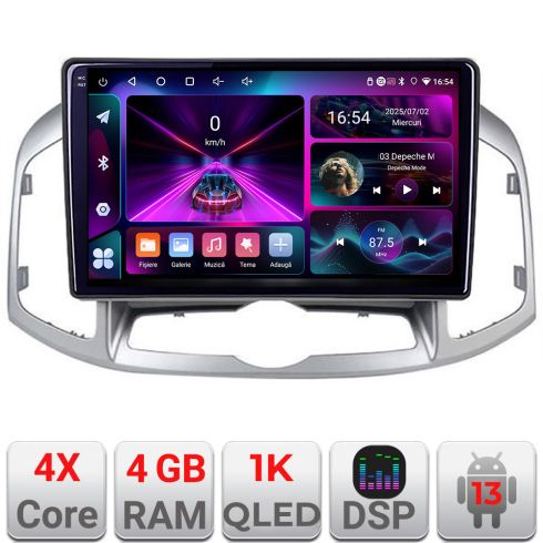 Navigatie Chevrolet Captiva 2012-2018 Manual A-109  4+64 InCell Display 1K Android Waze USB Navigatie Internet Youtube Radio