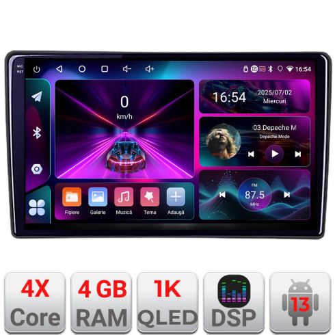 Navigatie Toyota Auris 2007-2013 A-auris-2013  4+64 InCell Display 1K Android Waze USB Navigatie Internet Youtube Radio