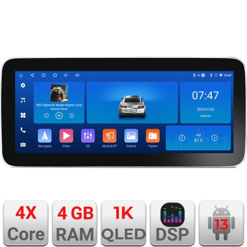 Navigatie Skoda Kamiq 2019- Edotec 4+64 12.3 inch Incell 1K android Wifi 5Ghz gps internet  Kit-kamiq