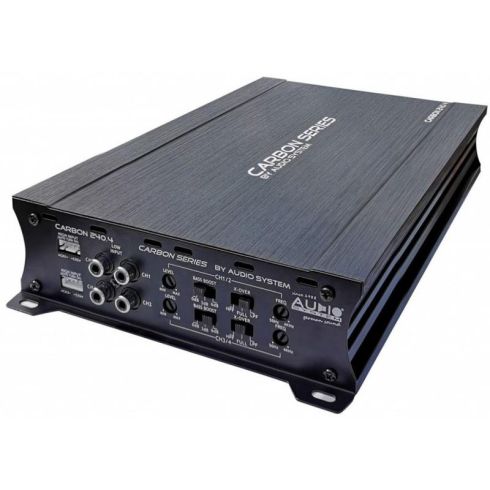 Amplificator RESIGILAT Audio System CARBON-250.4, 4 x 110 sau 2 x 200 watts, in 2 sau 4 ohm, clasa AB