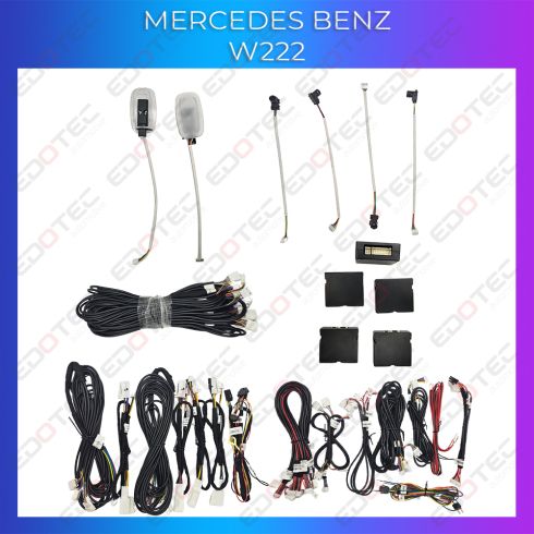 Lumini ambientale Mercedes S W222 masini cu lumini cu o culoare de fabrica set complet control din telefon sau sistemul original 