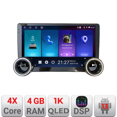 Navigatie Peugeot Bipper, CitroenNemo, Fiat Qubo 2008-2017 Edotec  4+64 10.5 inch Incell 1K android Wifi 5Ghz gps internet  Kit-bipper v1