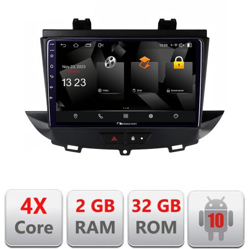 Navigatie Opel Grandland X Crossland X 2016-2020 Nakamichi Android Ecran 720P Quad Core 2+32 carplay android auto NAM5230
