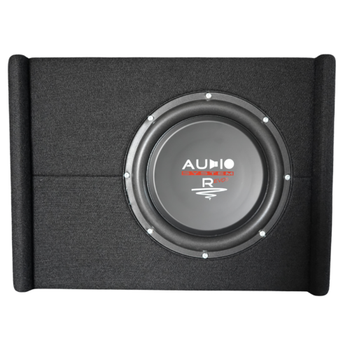 Aktív, lefelé néző mélynyomó Bass Reflex hangrendszerrel M-400.1MD+ R 10 FLAT EVO3, 300 W RMS, 400 W MAX, 4 ohm, 250 mm, 10"