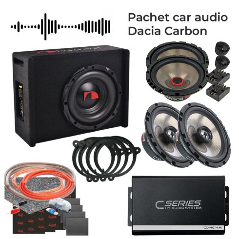 Pachet car audio Dacia Carbon