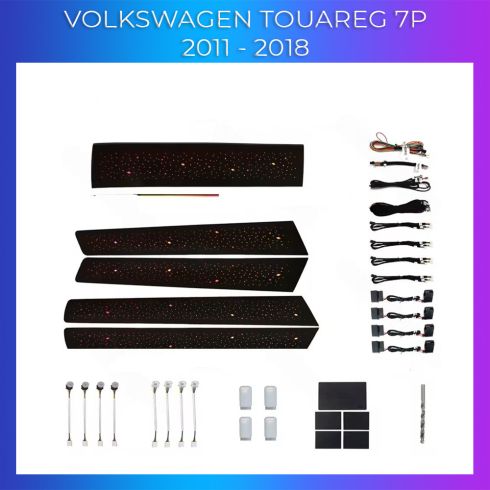 Lumini ambientale VW Touareg 7P 2011-2018 set complet control din sistemul original sau telefon