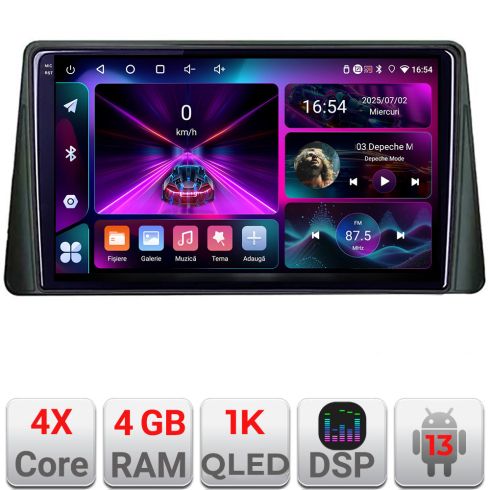 Navigáció Ford Focus 4 Kuga 2018-2023 4+64 InCell kijelző 1K Android Waze USB internet navigáció Youtube rádió