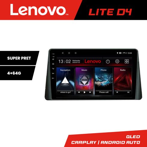 Navigáció Ford Focus 4 Kuga 2018-2023 Lenovo 4+64 GB Android Waze USB Internet Navigáció Youtube Rádió