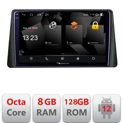 Navigáció Ford Focus 4 Kuga 2018-2023 Android Octa Core Qualcomm 2K QLED 8+128 DTS DSP 360 4G Optikai