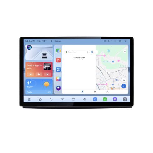 Navigatie dedicata Fiat ducato 2006- N-DUCATO Edonav ecran 13" 1K 4+64 Android Waze USB Navigatie 4G 360 Toslink Youtube Radio
