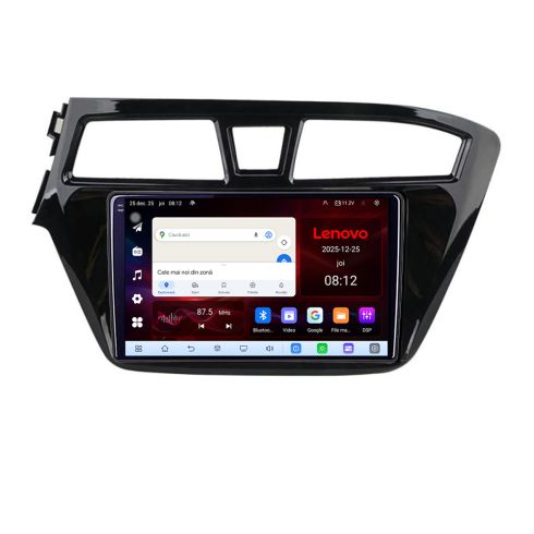 Navigatie Hyundai i20 2015-2018 Lenovo Kit-517 8 Core 2.2 Ghz 8+128 Qled Incell 1K Android 360 Carplay DSP AHD 1080P ADAS 4G Wifi 5Ghz Bluetooth PRO