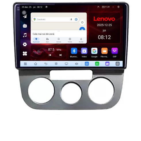 Navigatie VW Golf 5 2004-2010 clima manuala 8 Core 2.2 Ghz 8+128 Qled Incell 1K Android 360 Carplay DSP AHD 1080P ADAS 4G Wifi 5Ghz Bluetooth PRO