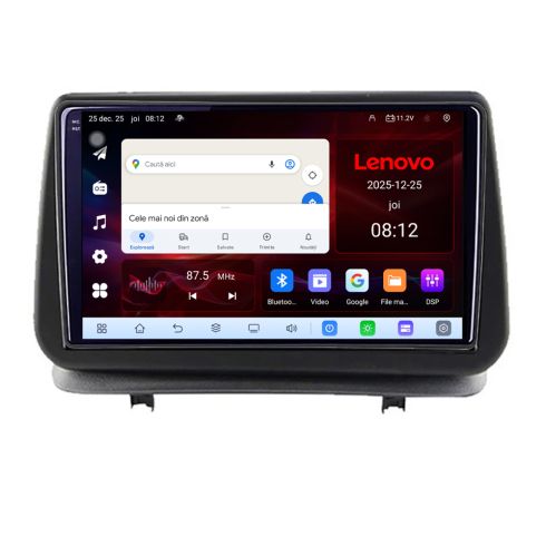 NavigatieRenault Clio 3 2005-2013 Lenovo Kit-Clio3 8 Core 2.2 Ghz 8+128 Qled Incell 1K Android 360 Carplay DSP AHD 1080P ADAS 4G Wifi 5Ghz Bluetooth PRO