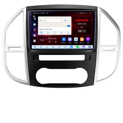 Navigatie Mercedes Vito w447 2016- 8 Core 2.2 Ghz 8+128 Qled Incell 1K Android 360 Carplay DSP AHD 1080P ADAS 4G Wifi 5Ghz Bluetooth PRO