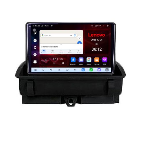 Navigatie Audi Q3 2011-2018 8 Core 2.2 Ghz 8+128 Qled Incell 1K Android 360 Carplay DSP AHD 1080P ADAS 4G Wifi 5Ghz Bluetooth PRO