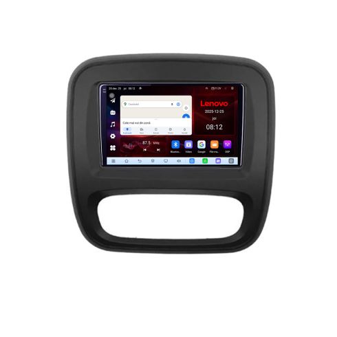 Navigatie Renault Trafic 2014-2017 Lenovo Kit-rt09 8 Core 2.2 Ghz 8+128 Qled Incell 1K Android 360 Carplay DSP AHD 1080P ADAS 4G Wifi 5Ghz Bluetooth PRO