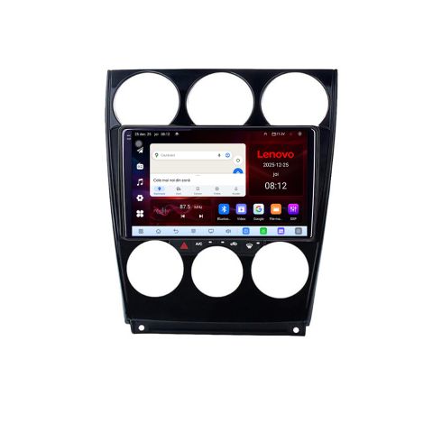 Navigatie Mazda 6 2004-2008 Lenovo Kit-944 8 Core 2.2 Ghz 8+128 Qled Incell 1K Android 360 Carplay DSP AHD 1080P ADAS 4G Wifi 5Ghz Bluetooth PRO