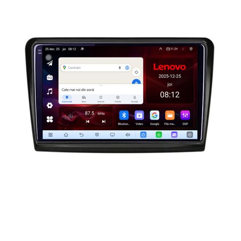 Navigatie Skoda Superb 2 Lenovo Kit-SUPERB2 8 Core 2.2 Ghz 8+128 Qled Incell 1K Android 360 Carplay DSP AHD 1080P ADAS 4G Wifi 5Ghz Bluetooth PRO