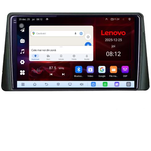 Navigatie Ford Focus 4 Kuga 2018-2023 Lenovo 8 Core 2.2 Ghz 8+128 Qled Incell 1K Android 360 Carplay DSP AHD 1080P ADAS 4G Wifi 5Ghz Bluetooth PRO