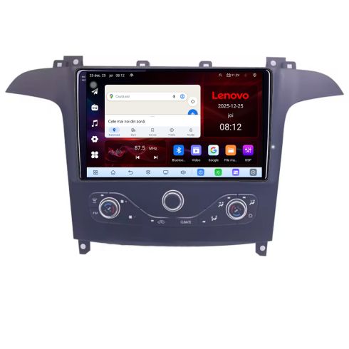 Navigatie Ford S-max 2006-2014 8 Core 2.2 Ghz 8+128 Qled Incell 1K Android 360 Carplay DSP AHD 1080P ADAS 4G Wifi 5Ghz Bluetooth PRO KIT-smax-navi+ULTRA-9-4+64