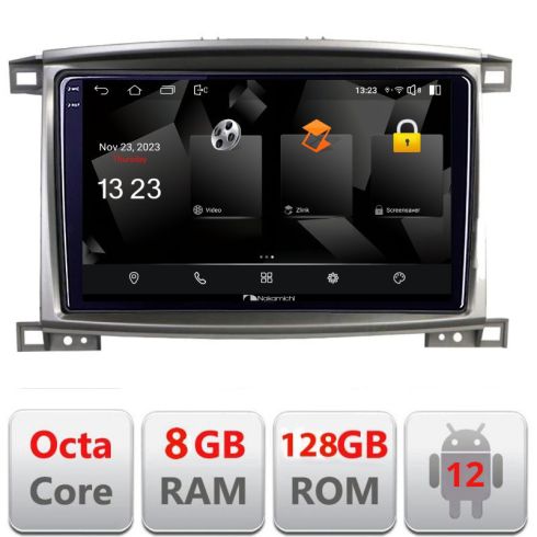 Navigáció Toyota Land Cruiser L100 2002-2008 5960Pro-L100 Android Octa Core Qualcomm 2K QLED 8+128 DTS DSP 360 4G Optikai