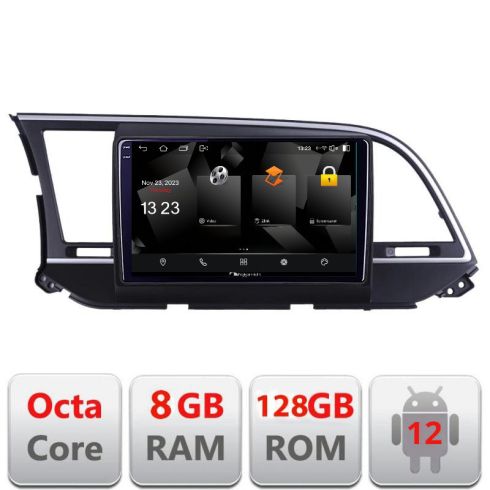 Navigatie Hyundai Elantra 2015-2018 5960Pro-581 Android Octa Core Qualcomm 2K Qled 8+128 DTS DSP 360 4G Optical