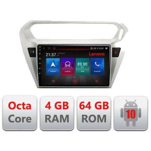 Navigatie Peugeot 301 Citroen C-Elisee E-301 Octa Core cu Android Radio Bluetooth Internet GPS WIFI DSP 4+64GB 4G v1 RESIGILAT