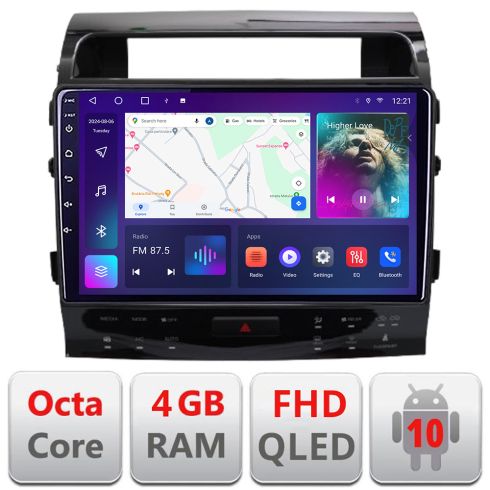 Navigatie Toyota Landcruiser J150 2010-2018 Android Ecran QLED octa core 4+64 carplay android auto