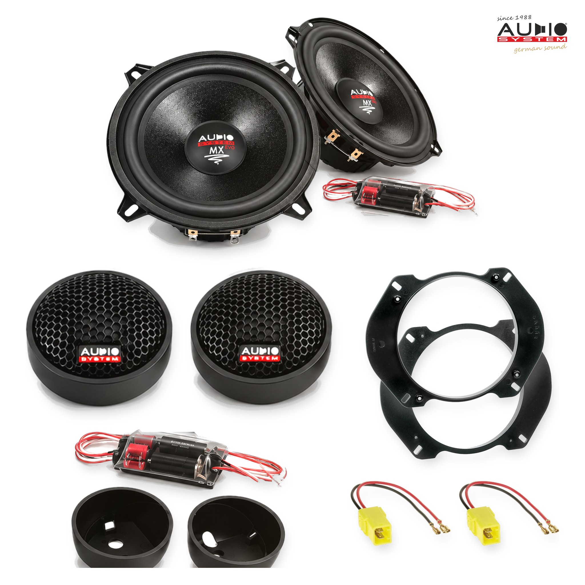 Pachet difuzoare dedicate Alfa Romeo GTV (916) 1994-2005 - Audio System MX EVO 130 mm