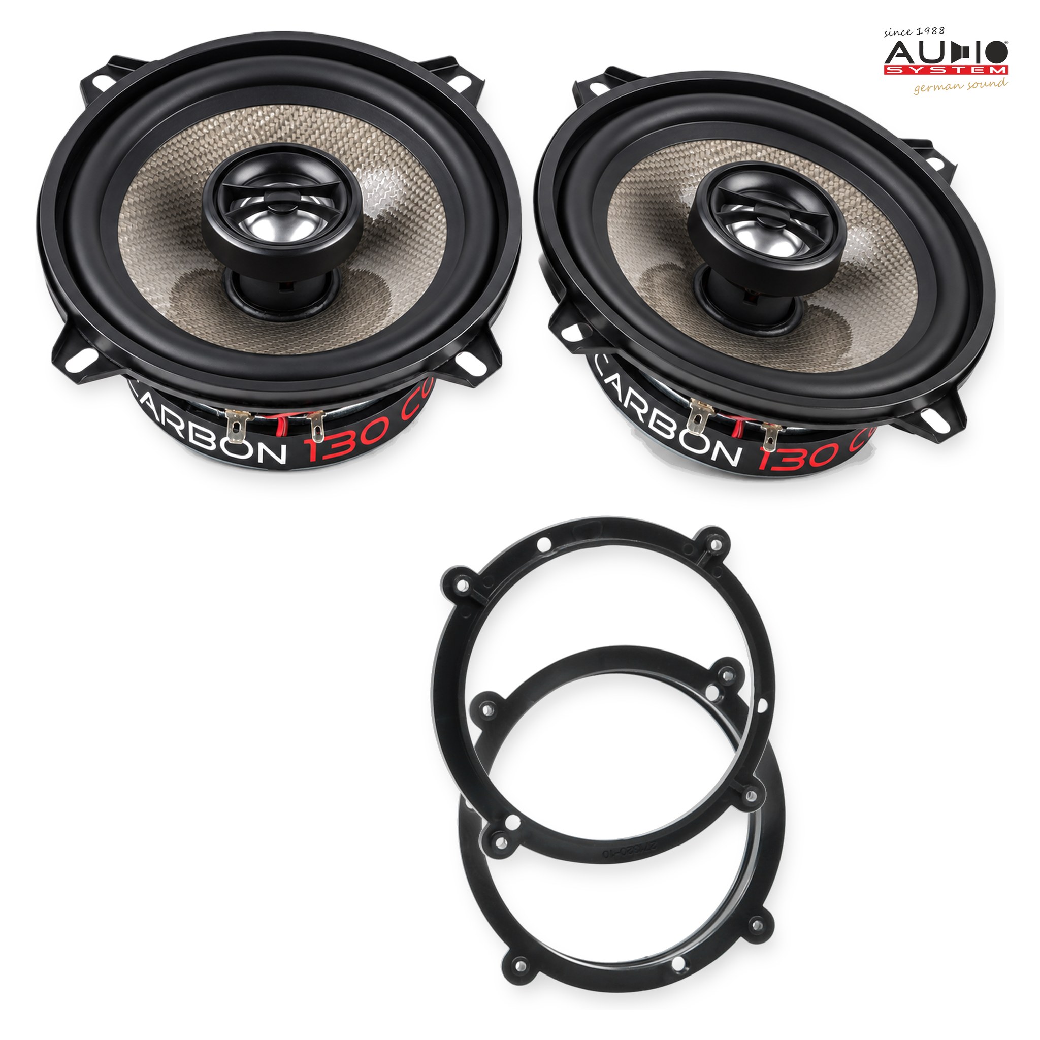 Pachet difuzoare dedicate Audi A3 1996-2003 - Audio System CARBON 130 mm