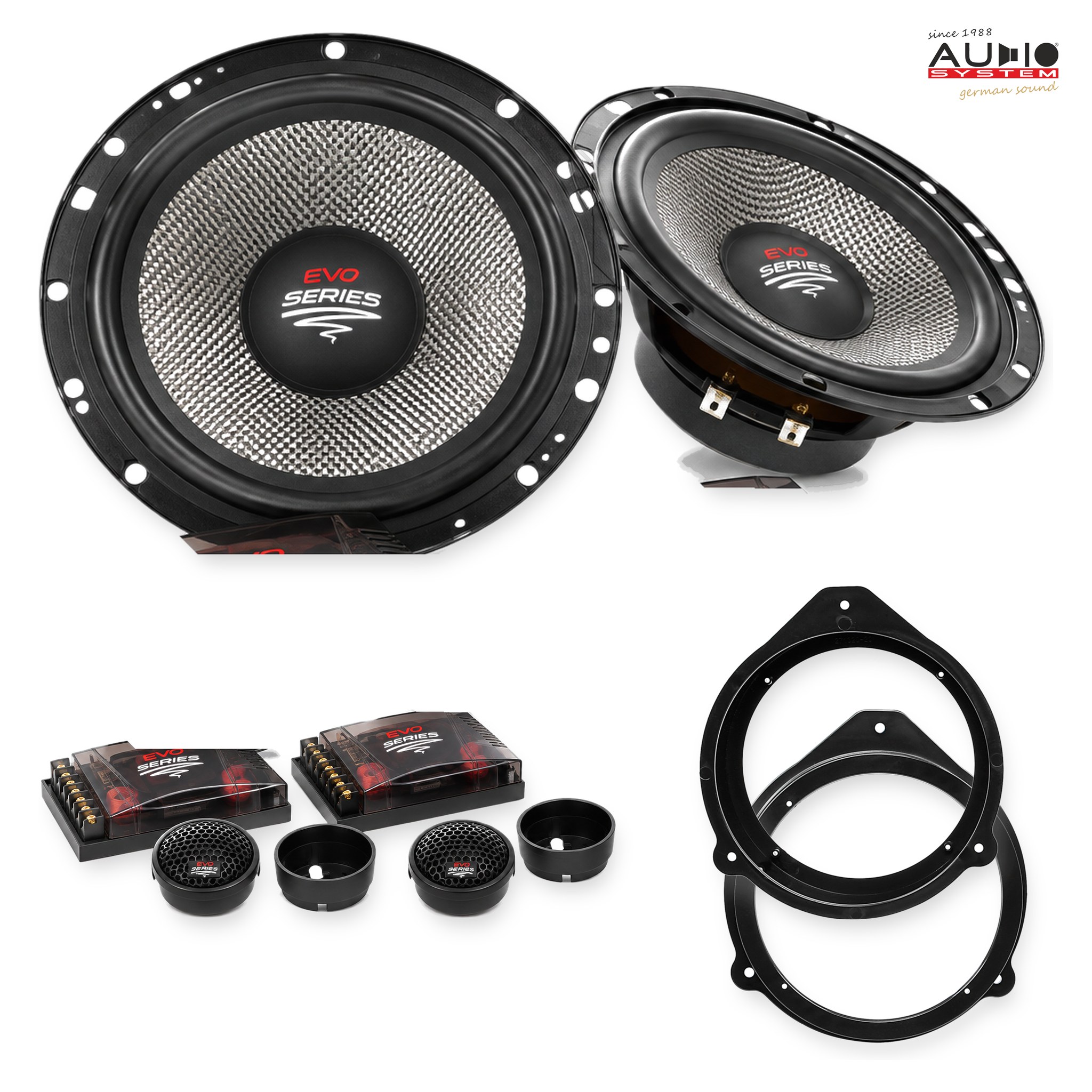 Pachet difuzoare dedicate Audi A3 (8P) 2003-2012 - Audio System RADION EVO 2 165 mm