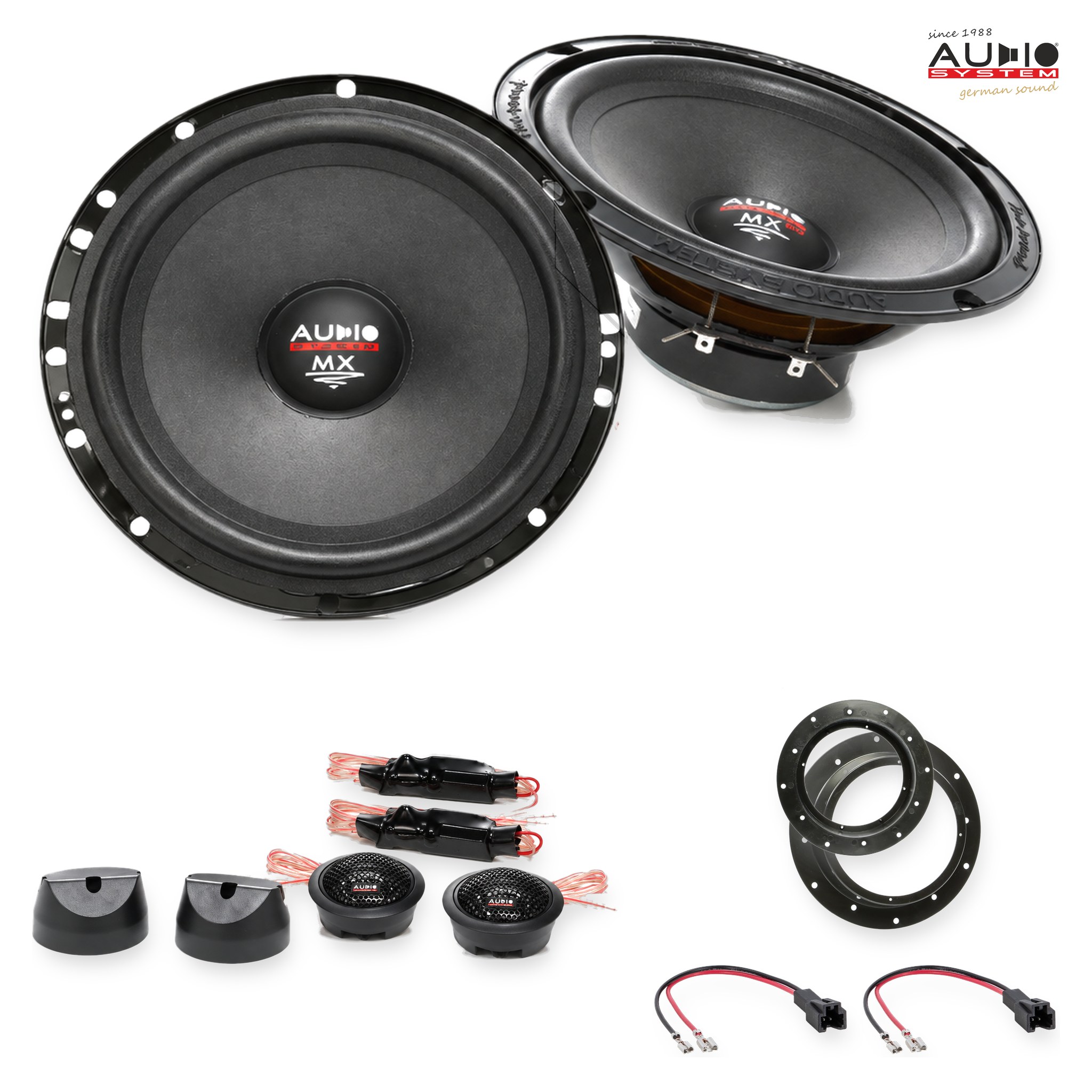 Pachet difuzoare dedicate Audi Q3 (8U) 2011-2018 - Audio System MX EVO 165 mm