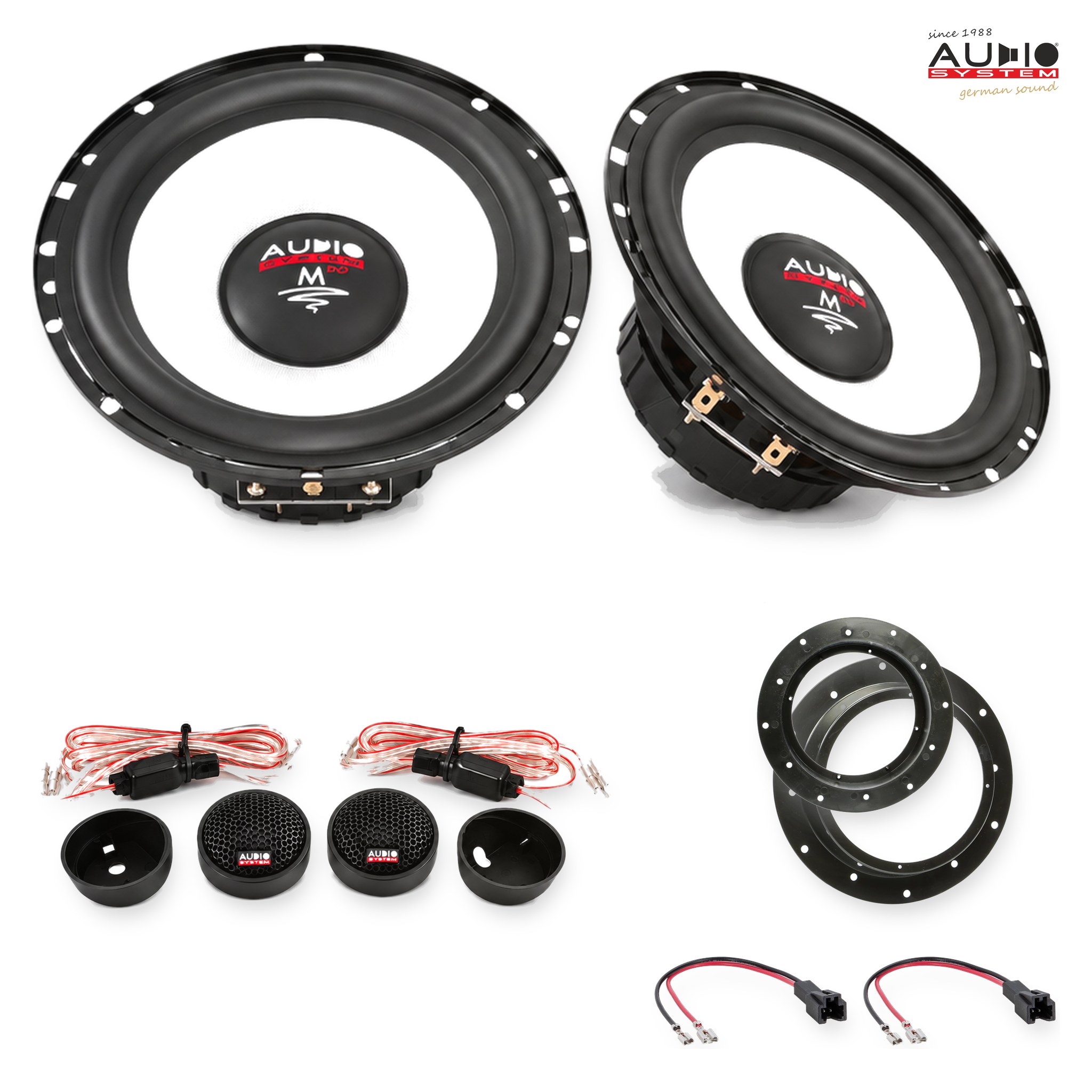 Pachet difuzoare dedicate Audi Q3 (8U) 2011-2018 - Audio System M EVO 2 165 mm
