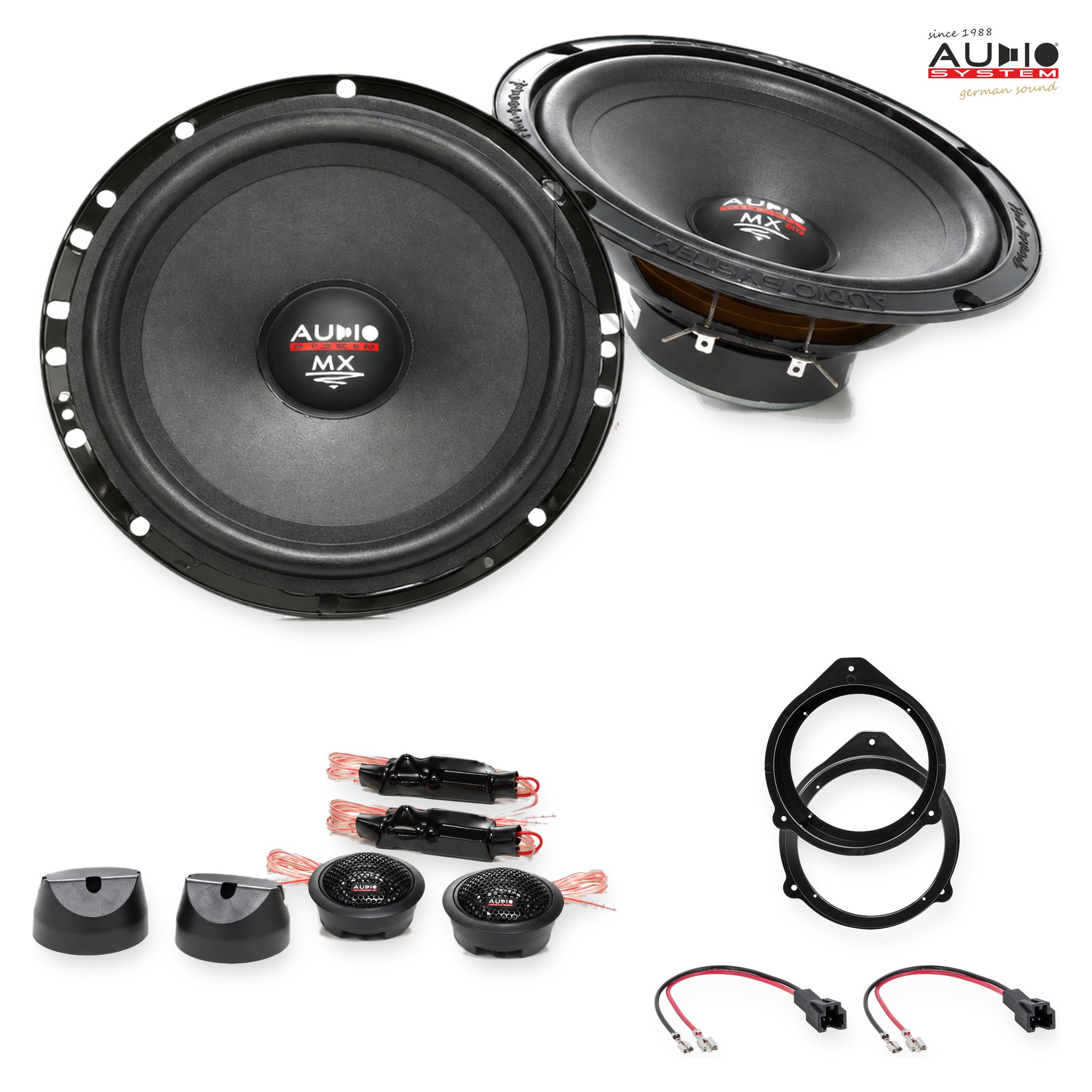 Pachet difuzoare dedicate Audi R8 (42) 2006-2015 - Audio System MX EVO 165 mm