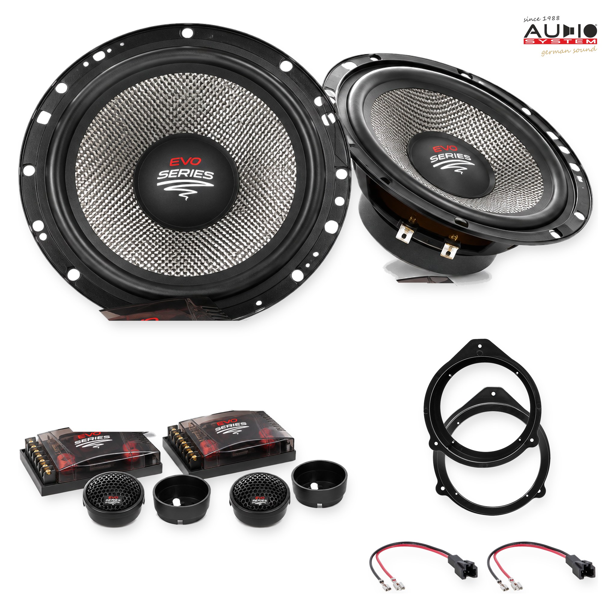 Pachet difuzoare dedicate Audi R8 (42) 2006-2015 - Audio System RADION EVO 2 165 mm