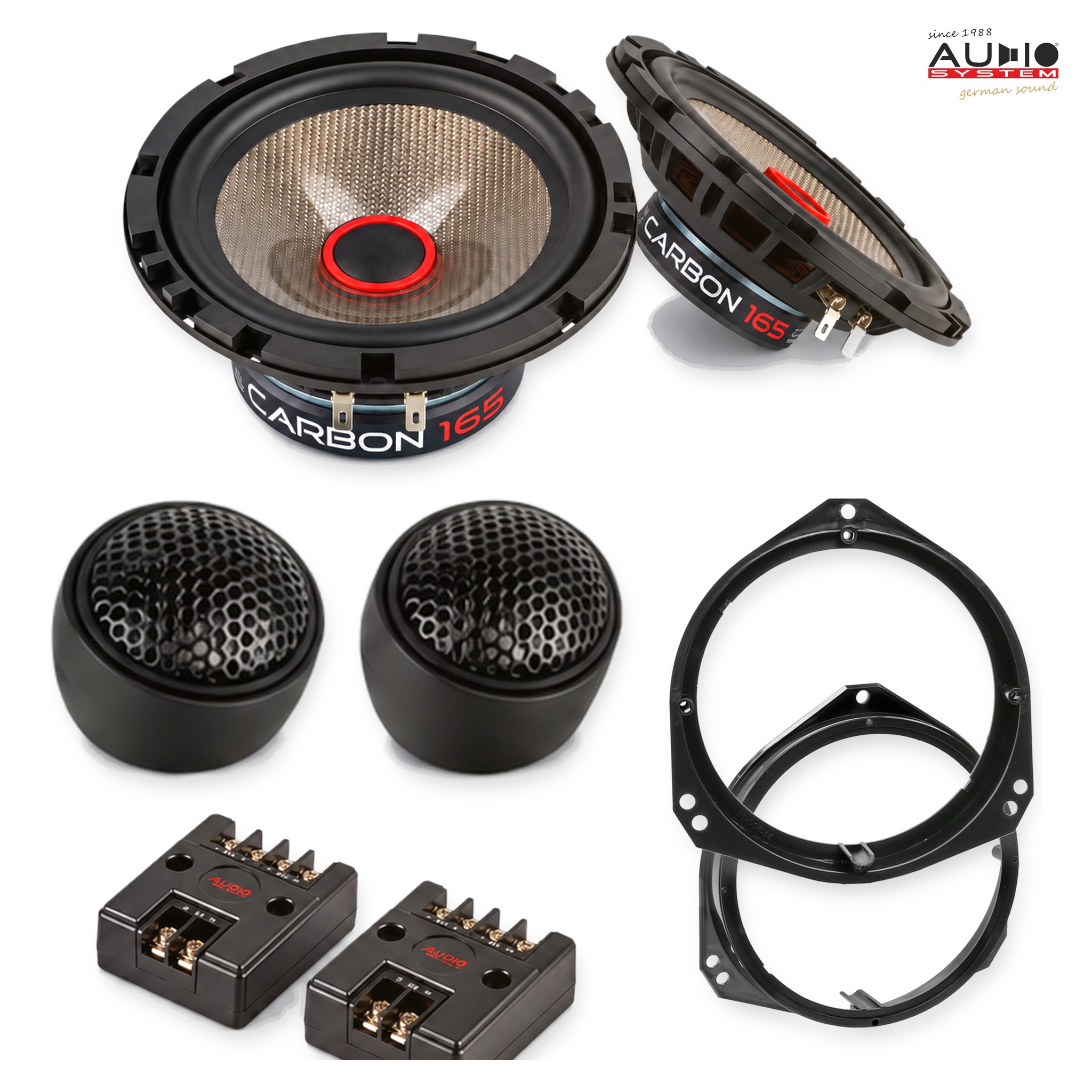 Pachet difuzoare dedicate BMW X5 (E53) 2000-2003 - Audio System CARBON 165 mm