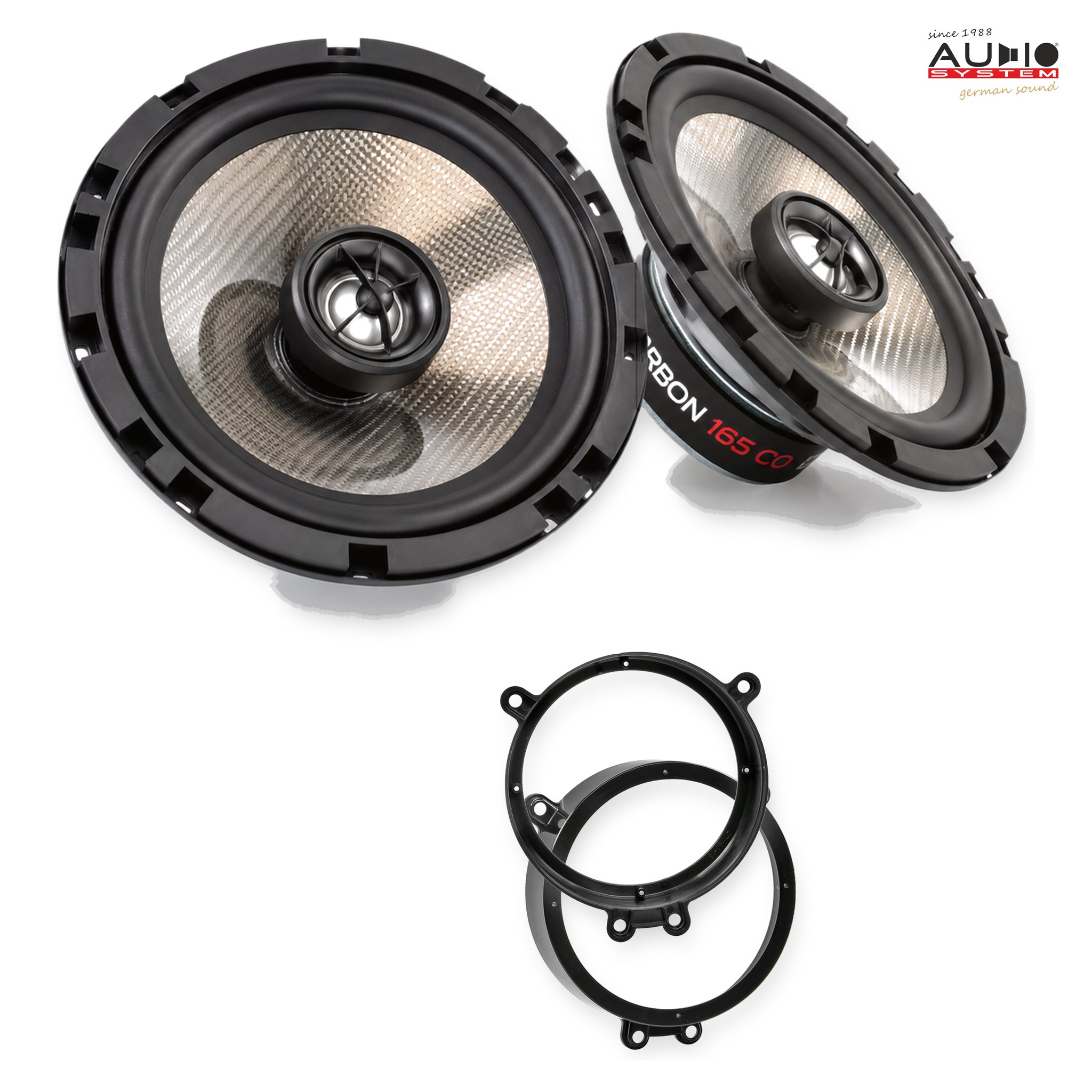 Pachet difuzoare dedicate BMW X5 (E53) 1999-2006 - Audio System CARBON 165 mm