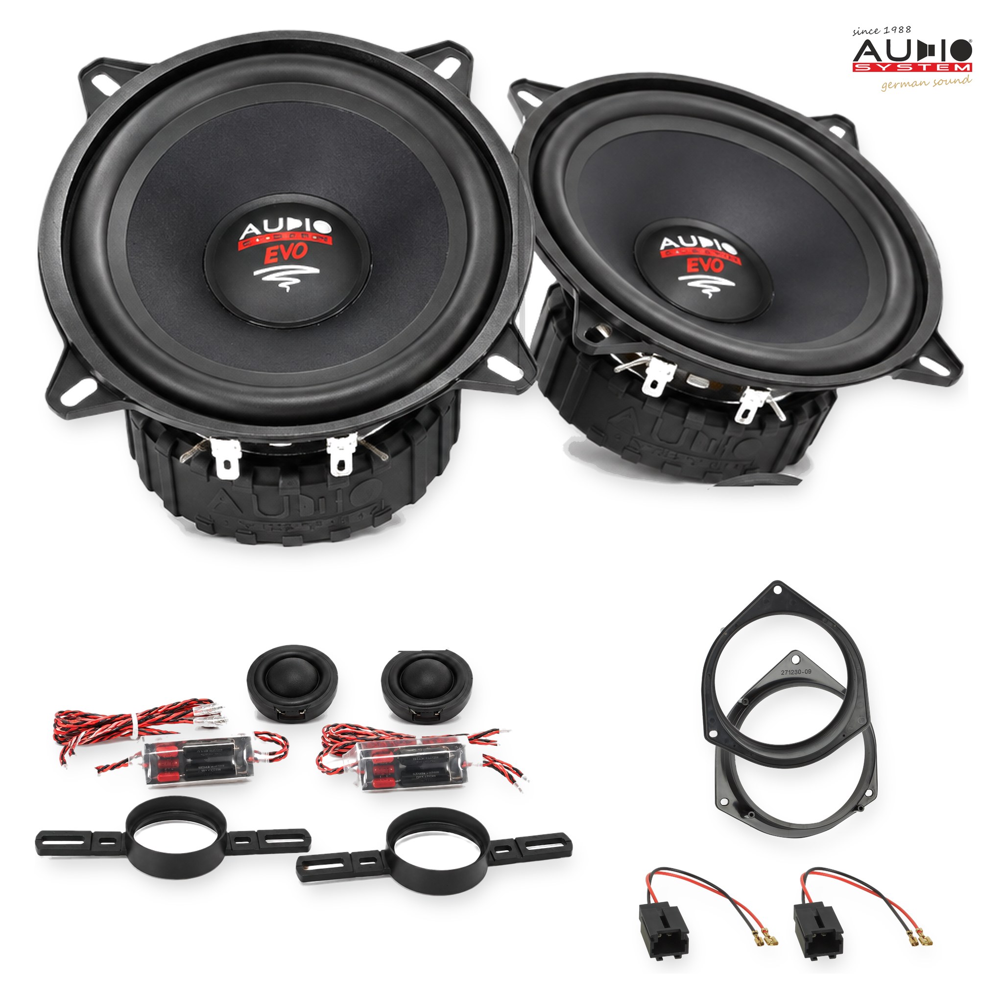 Pachet difuzoare dedicate Citroen Nemo (A.) 2008-2015 - Audio System RADION EVO 2 130 mm