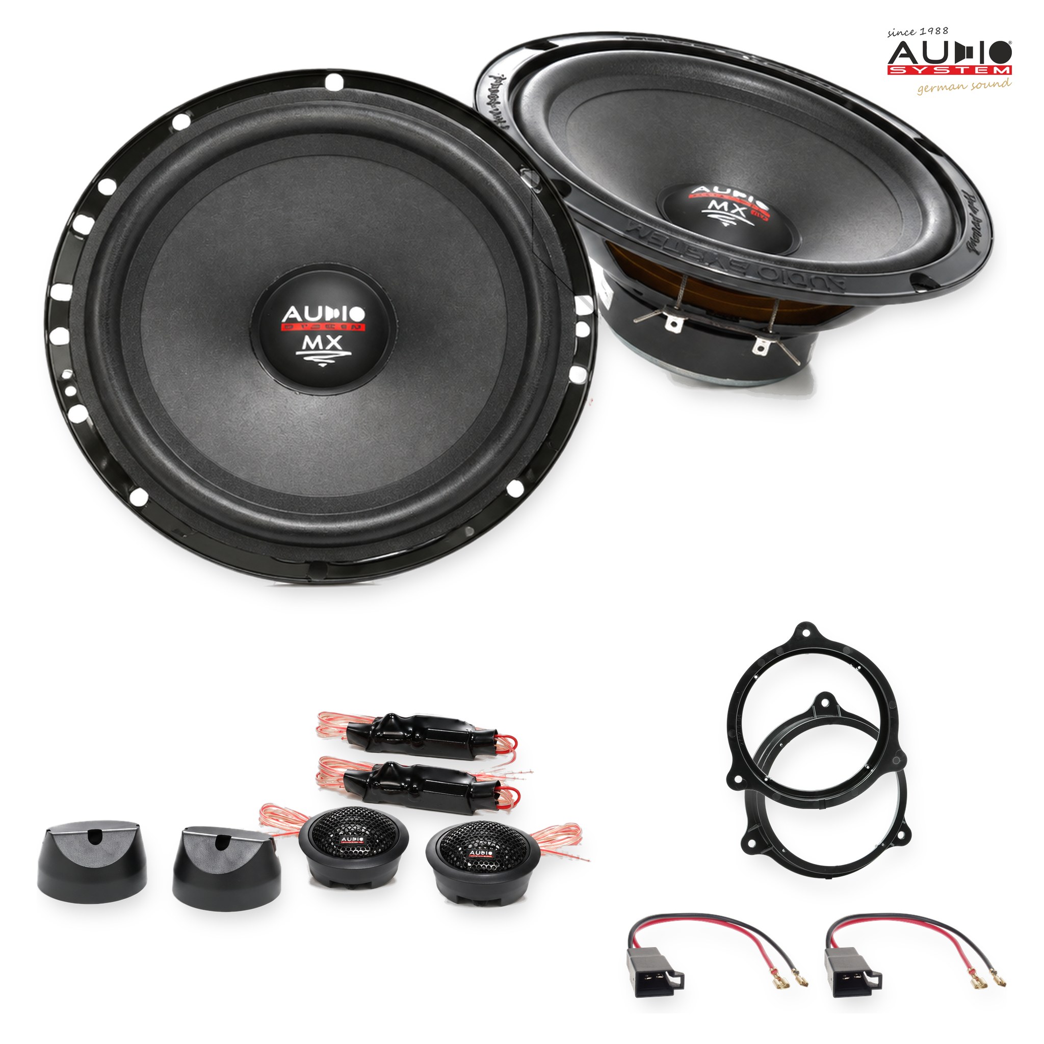 Pachet difuzoare dedicate Dacia Duster (SR) 2018-2021 - Audio System MX EVO 165 mm