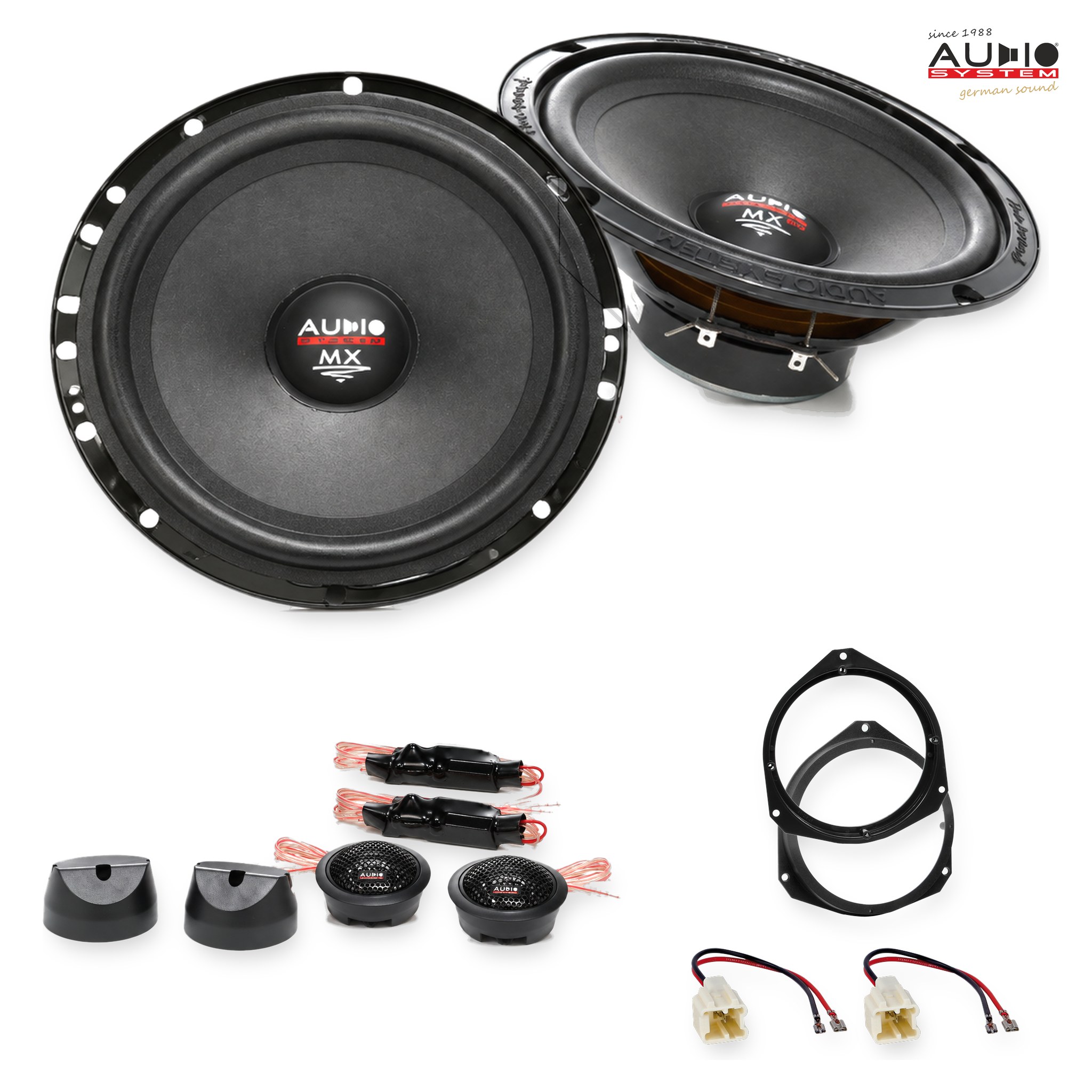 Pachet difuzoare dedicate Dacia Lodgy (SD) 2012-2021 - Audio System MX EVO 165 mm