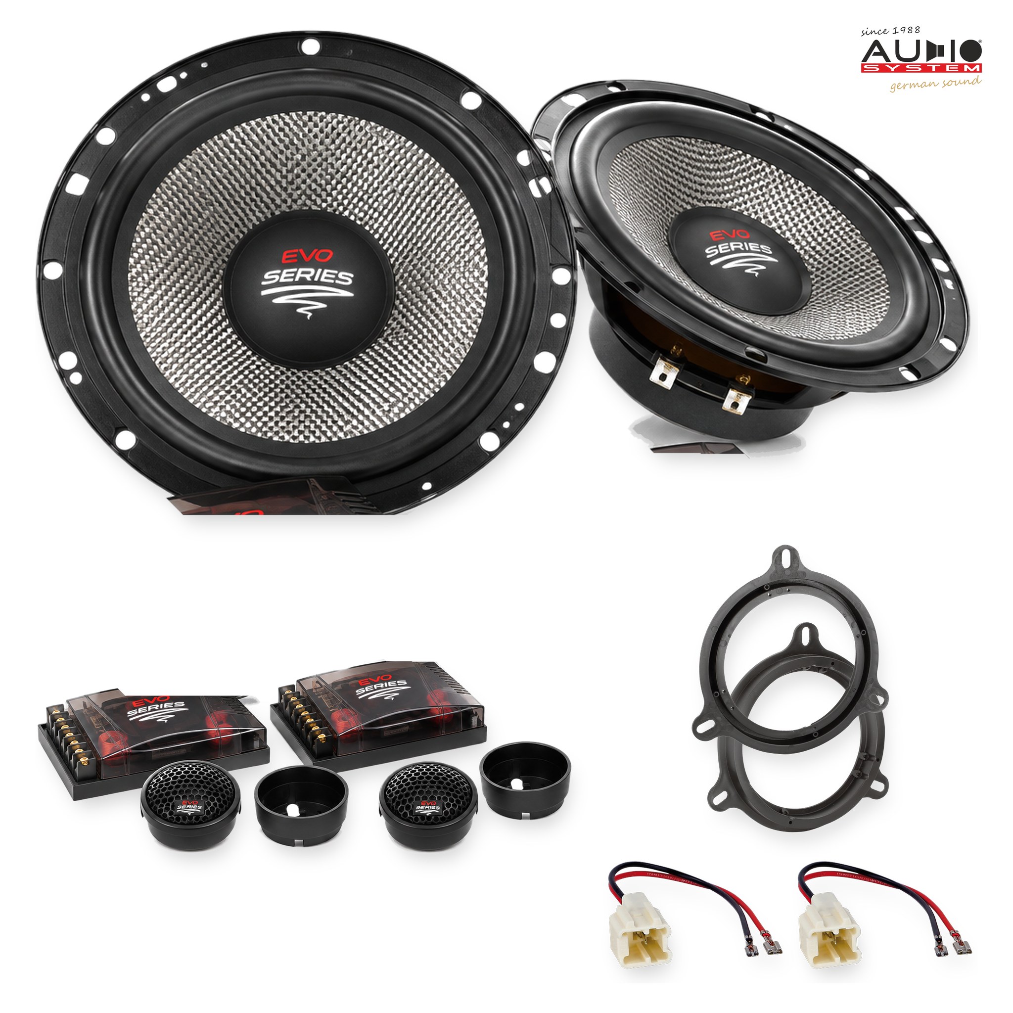 Pachet difuzoare dedicate Dacia Sandero Stepway (SD) 2013-2020 - Audio System RADION EVO 2 165 mm