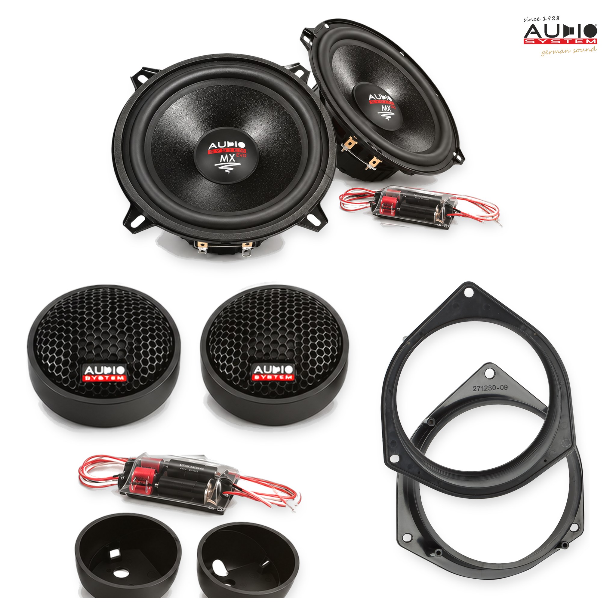 Pachet difuzoare dedicate Fiat Doblo (ZAF263) 2015-2022 - Audio System MX EVO 130 mm