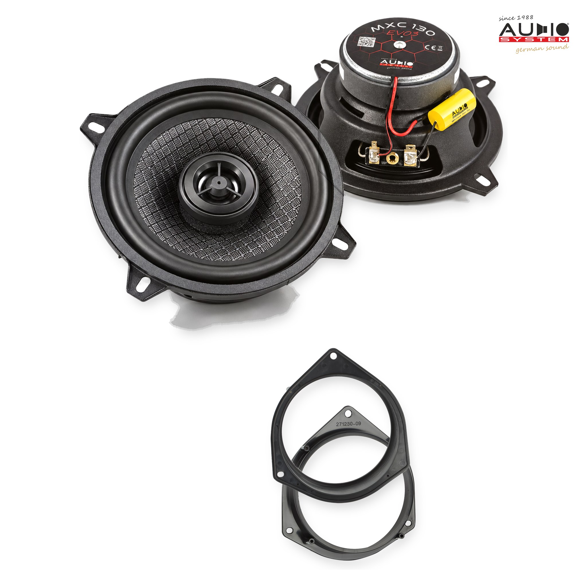 Pachet difuzoare dedicate Fiat Doblo (ZAF263) 2015-2022 - Audio System MXC EVO 130 mm