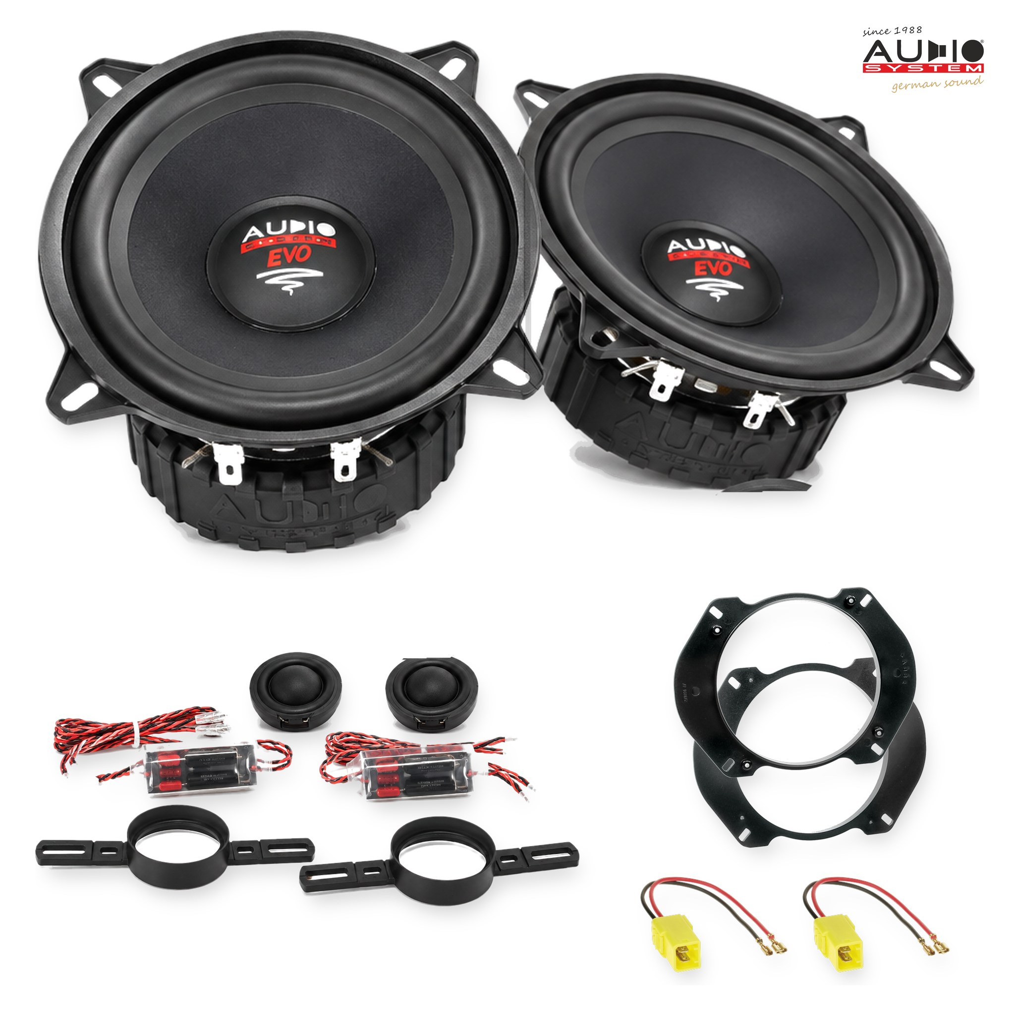Pachet difuzoare dedicate Fiat Multipla (186) 1999-2010 - Audio System RADION EVO 2 130 mm