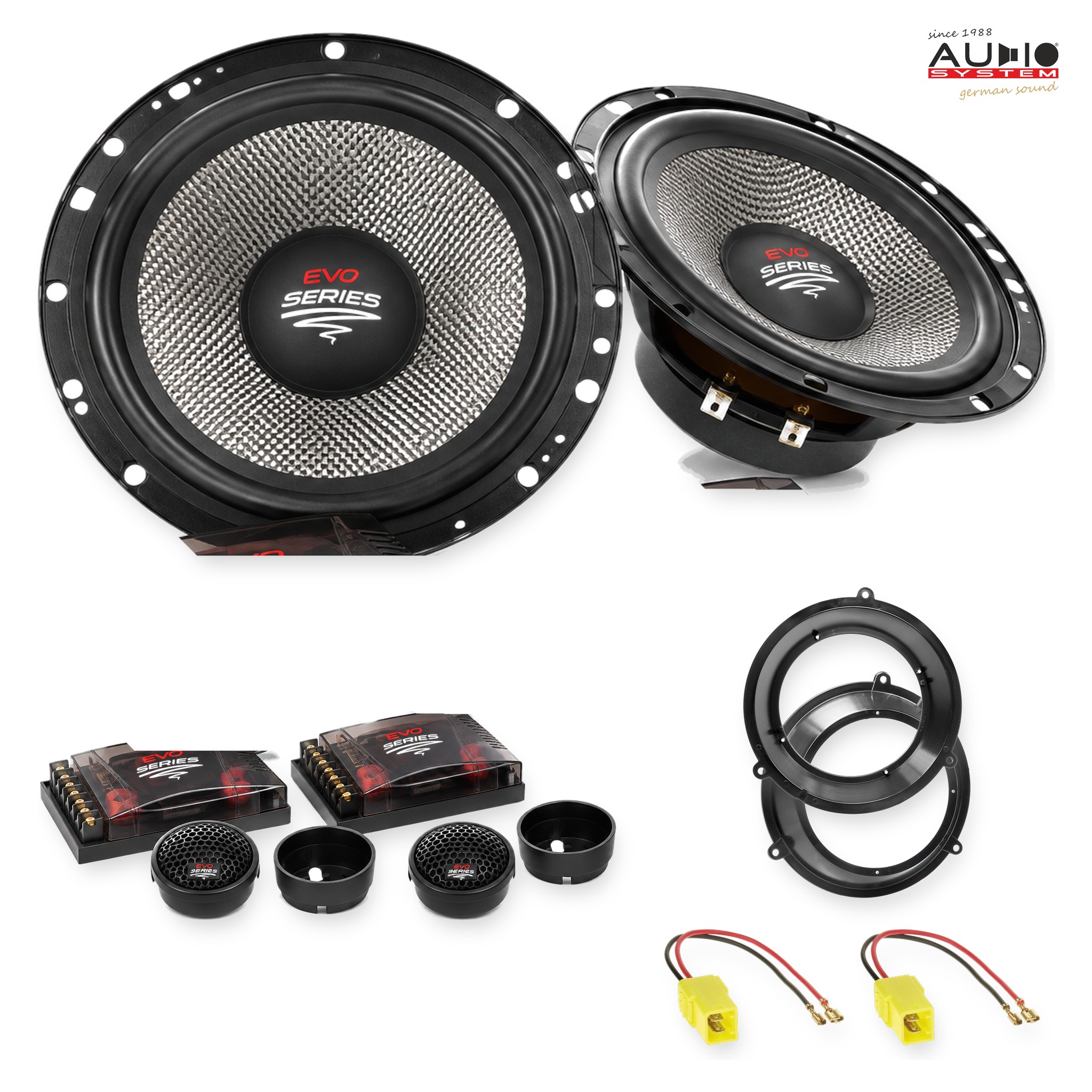 Pachet difuzoare dedicate Fiat Panda (169) 2003-2012 - Audio System RADION EVO 2 165 mm