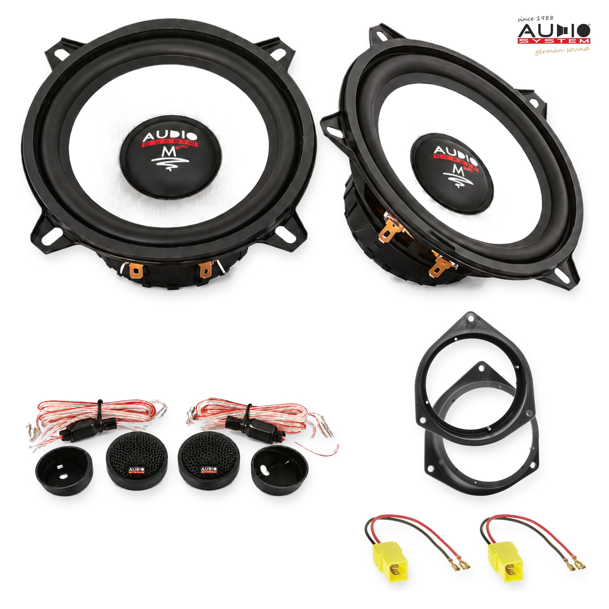 Pachet difuzoare dedicate Fiat Qubo (225) 2008-2015 - Audio System M EVO 2 130 mm