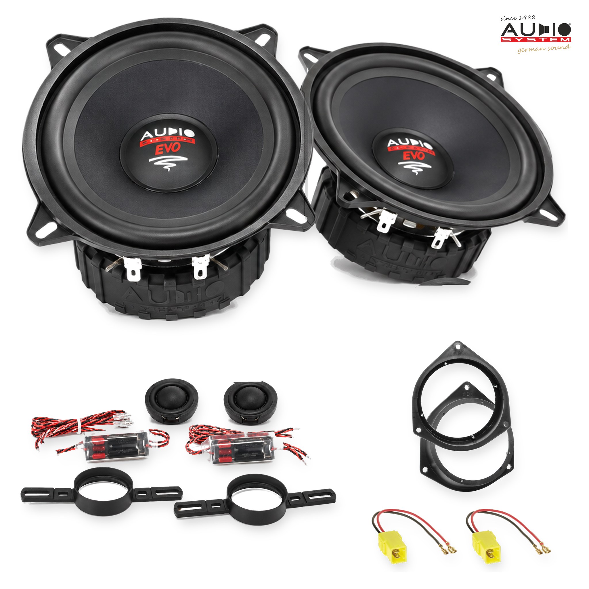 Pachet difuzoare dedicate Fiat Qubo (225) 2008-2015 - Audio System RADION EVO 2 130 mm